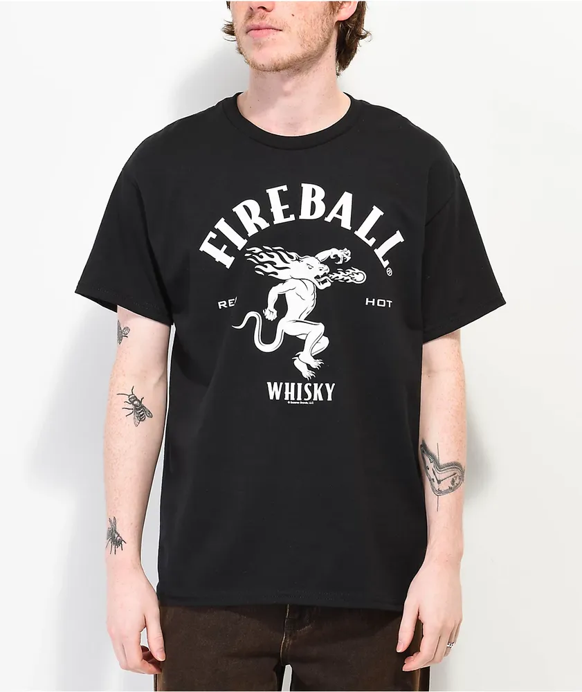 Brew City Fireball Logo Black T Shirt Hamilton Place