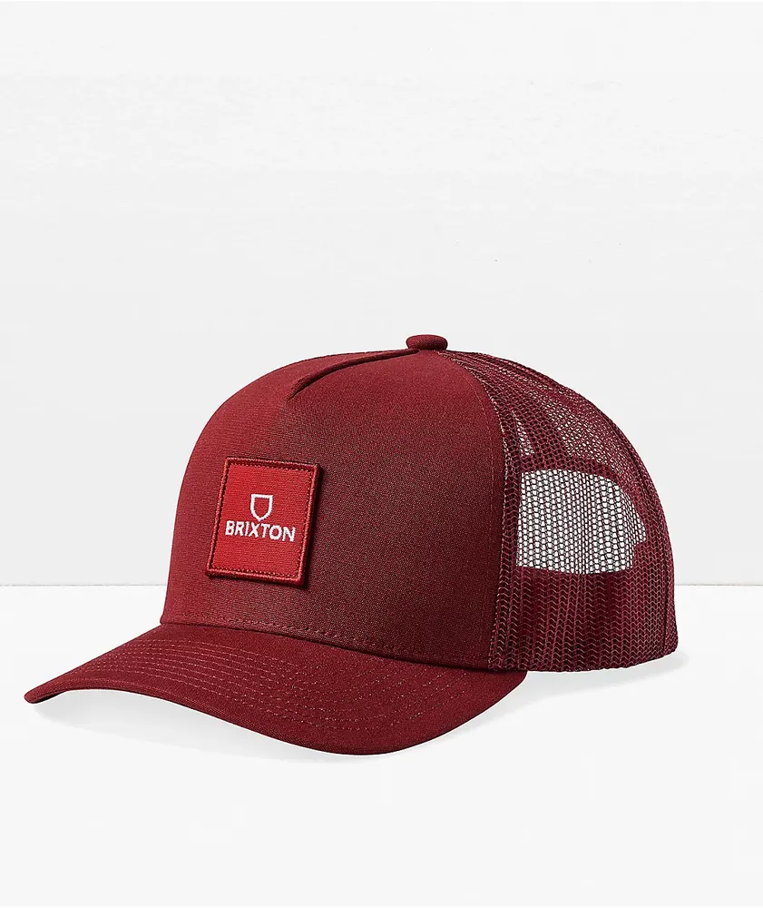 Brixton Alpha Block MP Berry Trucker Hat CoolSprings Galleria