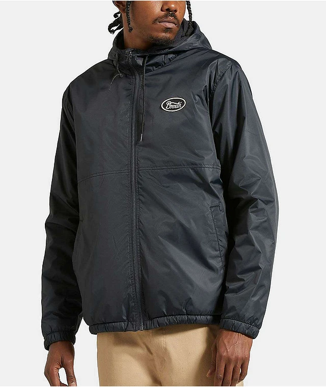 Brixton Claxton Parsons Arctic Fleece Lined Black Windbreaker