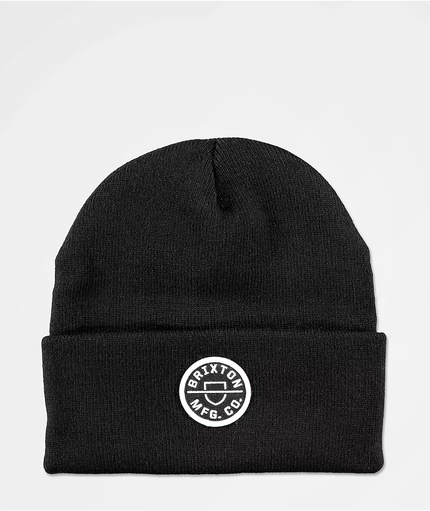 Brixton Crest Black Beanie CoolSprings Galleria
