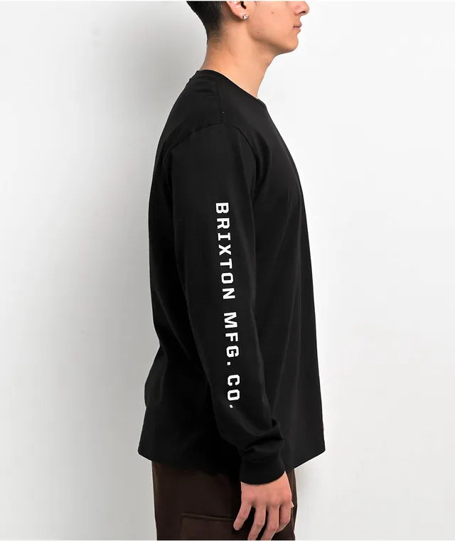 Brixton Crest Black Long Sleeve T-Shirt at Hamilton Place in