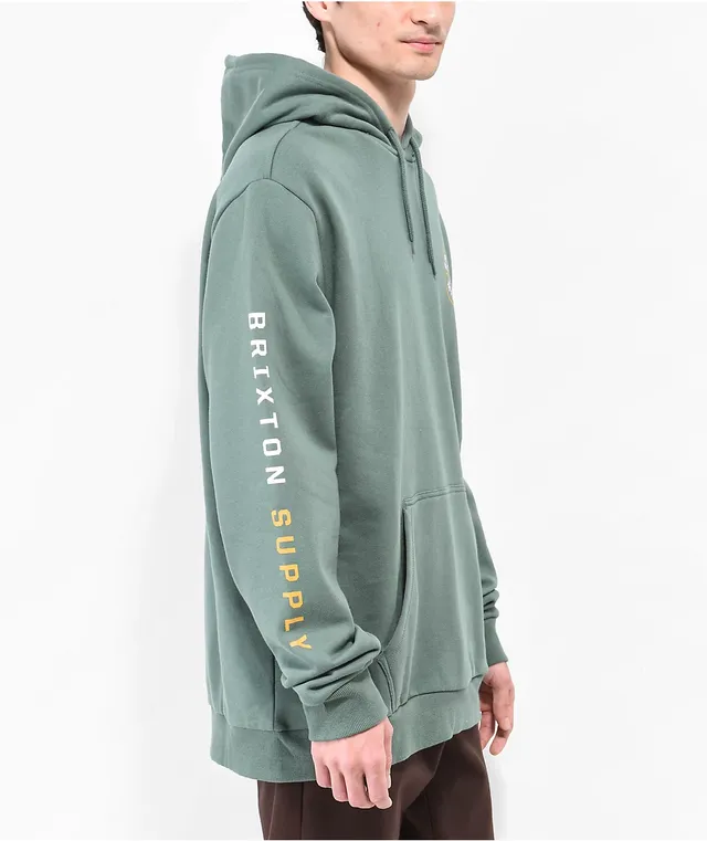 Brixton Crest Forest Green Hoodie CoolSprings Galleria