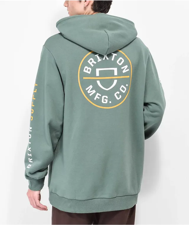 Brixton Crest Forest Green Hoodie CoolSprings Galleria