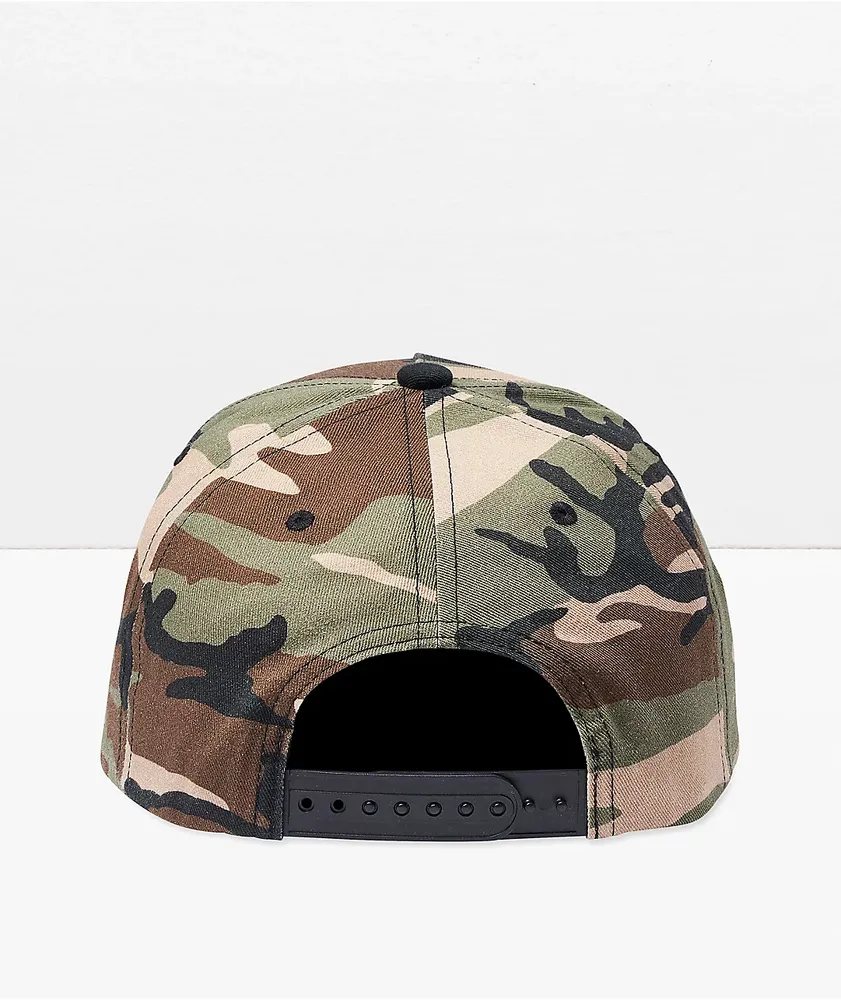 Brixton Crest MP Camo Surplus Snapback Hat Coquitlam Centre