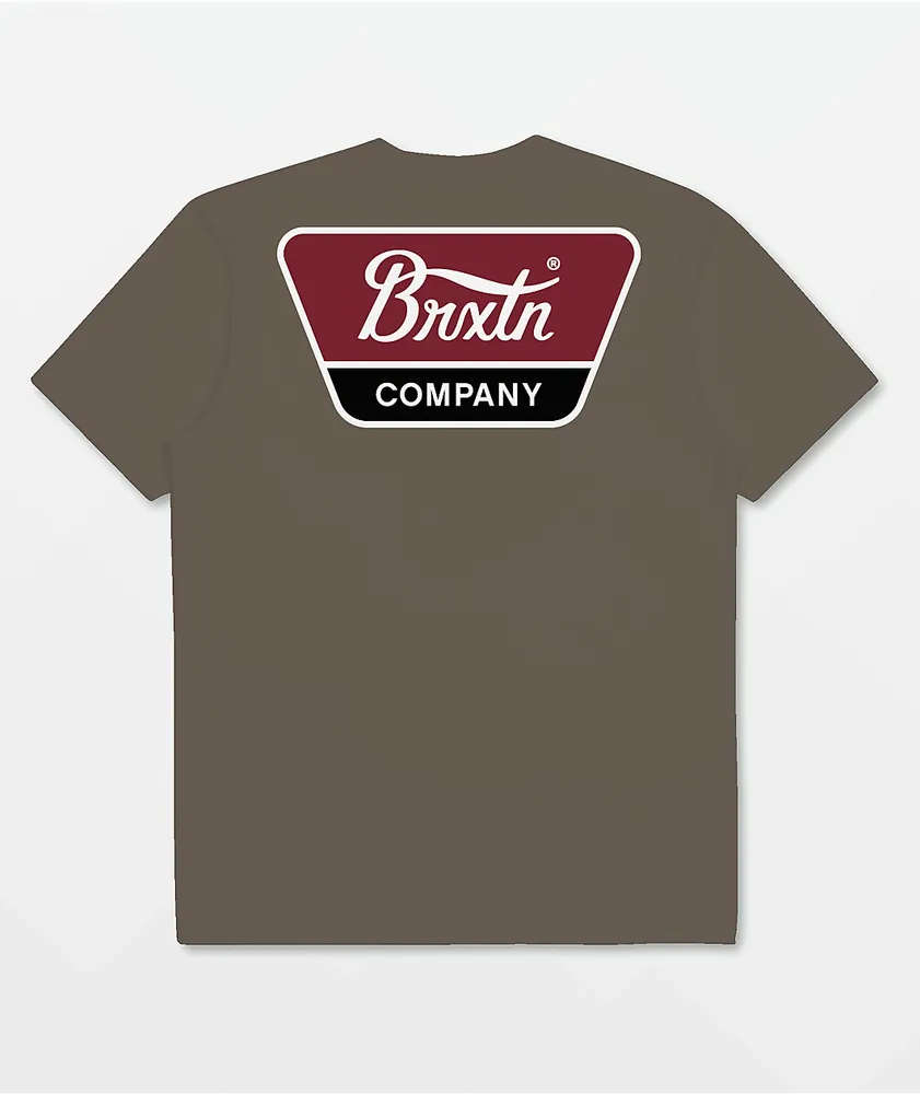 Brixton Linwood Brown T Shirt Shop Midtown