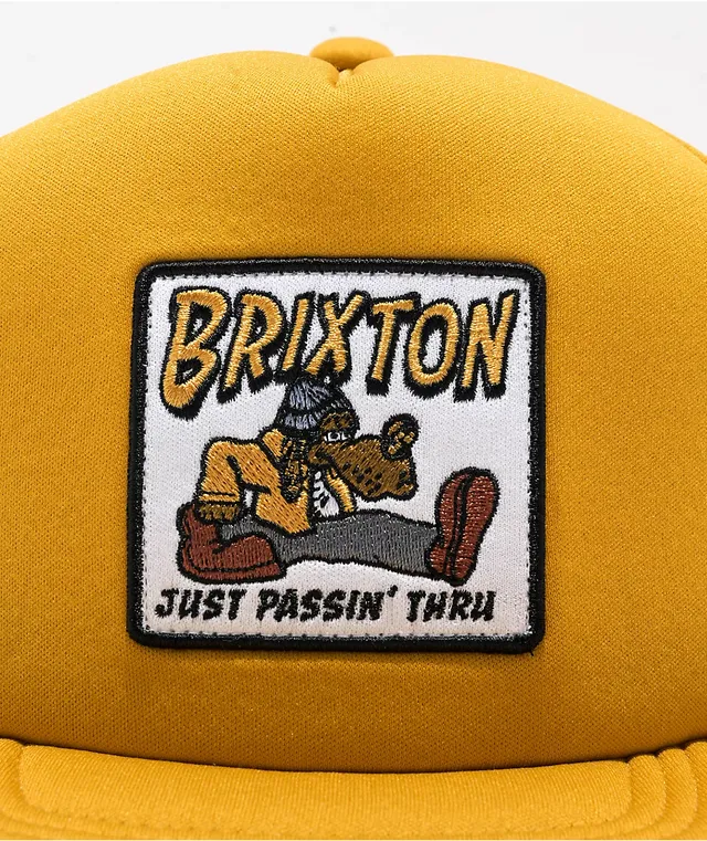 Brixton Passin Thru Yellow Trucker Hat Hamilton Place