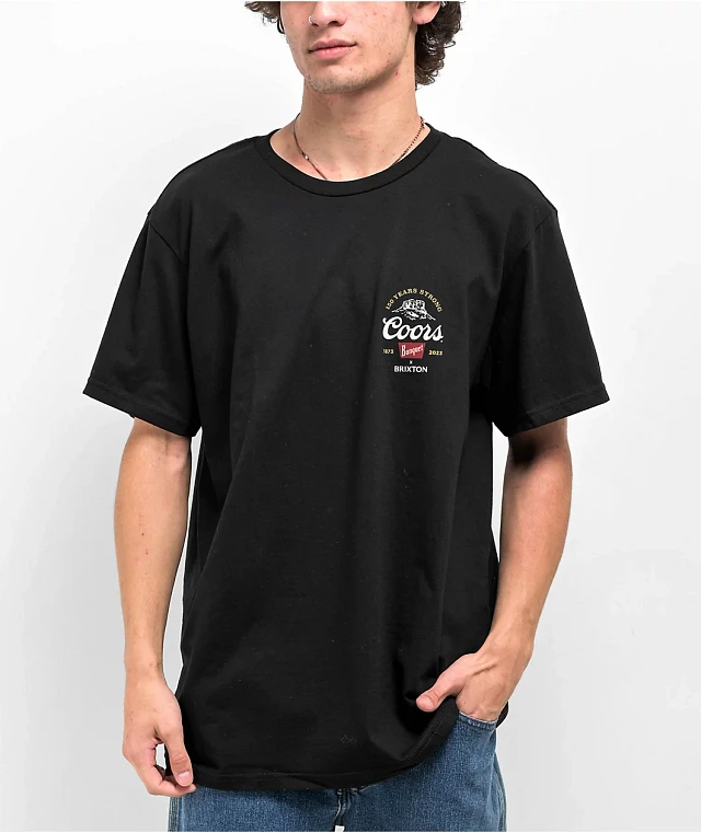 ★ブリクストン BRIXTON x Coors Canyon Tシャツ 関税込★ Brixton x Coors Colt T-Shirt - Navy – CCS