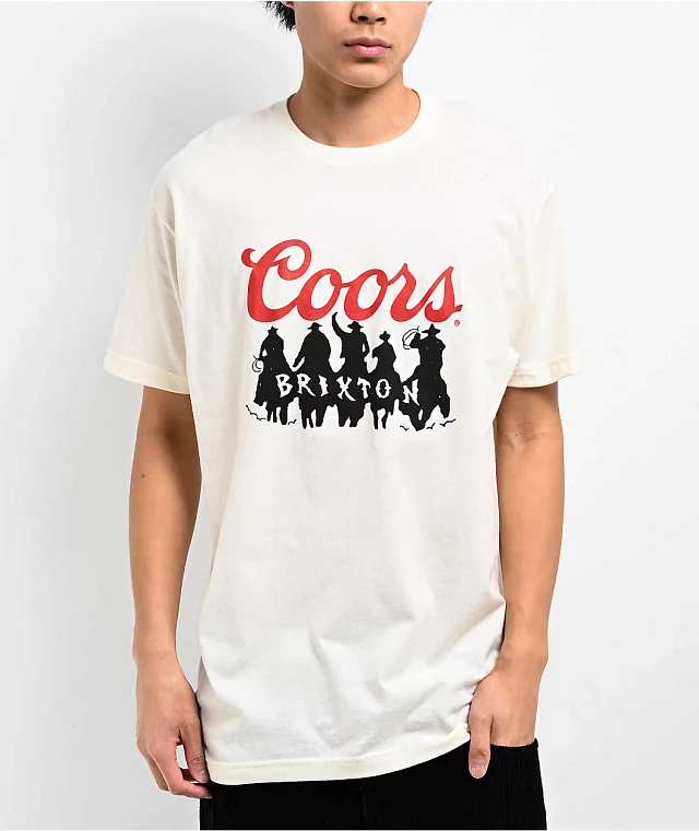 Brixton x Coors Pow Black T-Shirt at CoolSprings Galleria in
