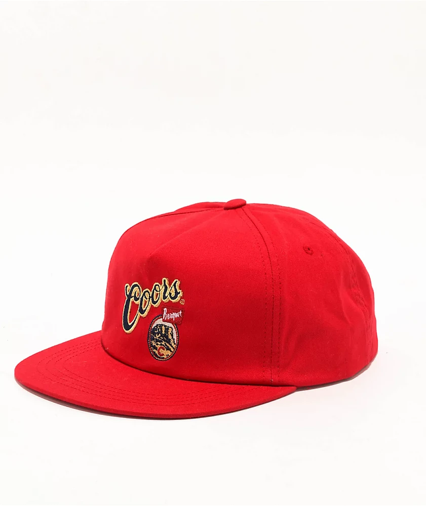 チャッピーMARKET B Brixton x Coors Banquet Hops Red Snapback Hat | MainPlace Mall