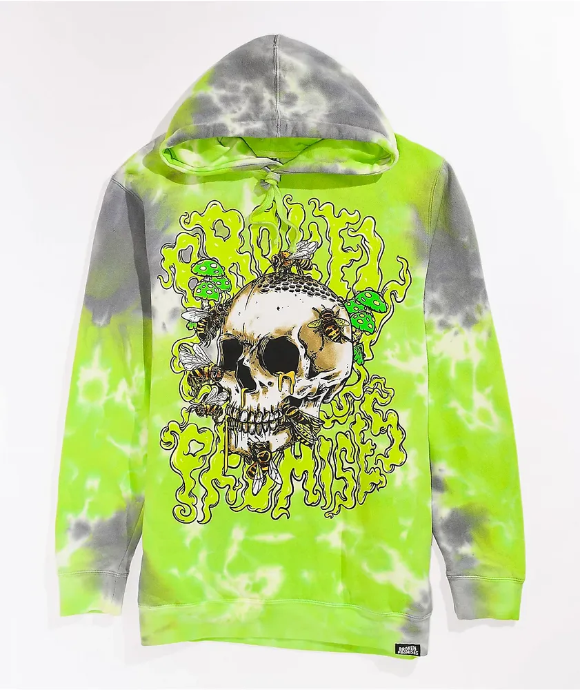 Lime green on sale graphic hoodie