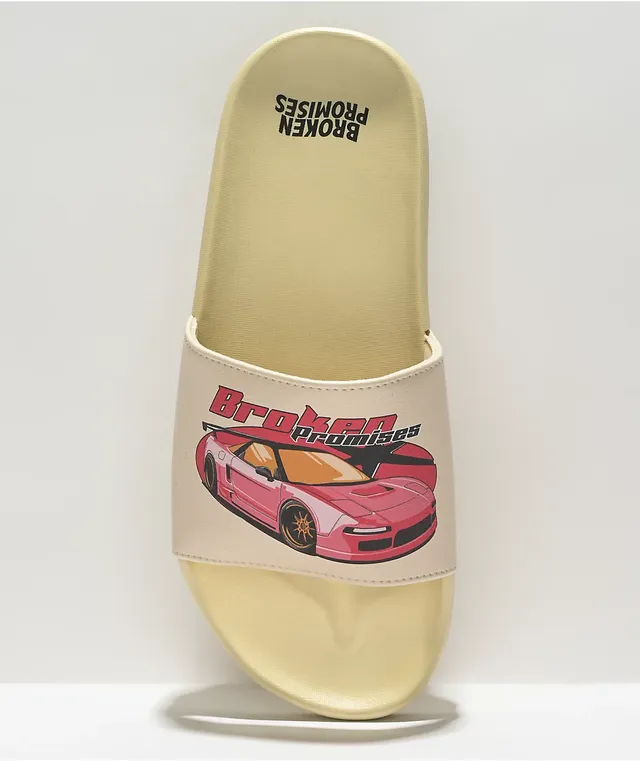 Natural discount slide sandals