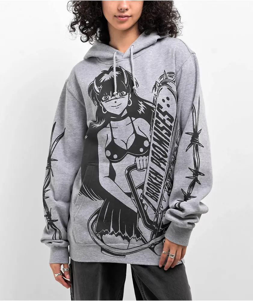 Zumiez grey hoodie top