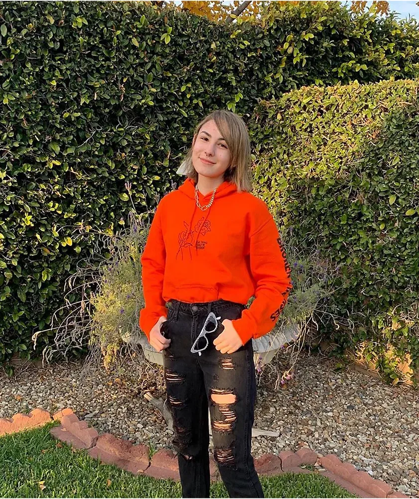Broken promises orange hoodie sale
