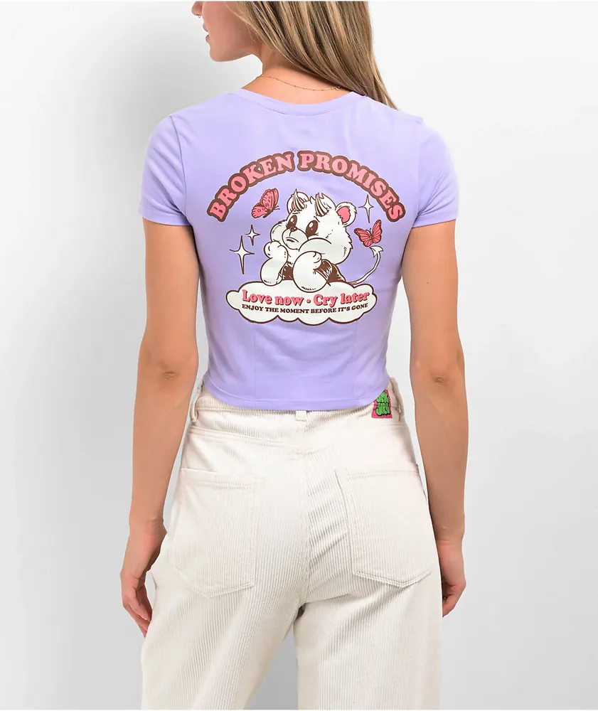 Broken promises shop purple shirt