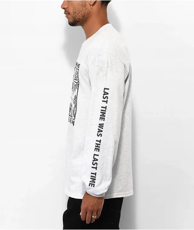 Broken Promises Last Time Ash Grey Long Sleeve T-Shirt | MainPlace