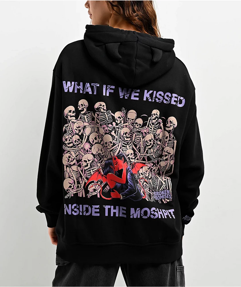 Broken Promises Moshpit Black Hoodie | MainPlace Mall