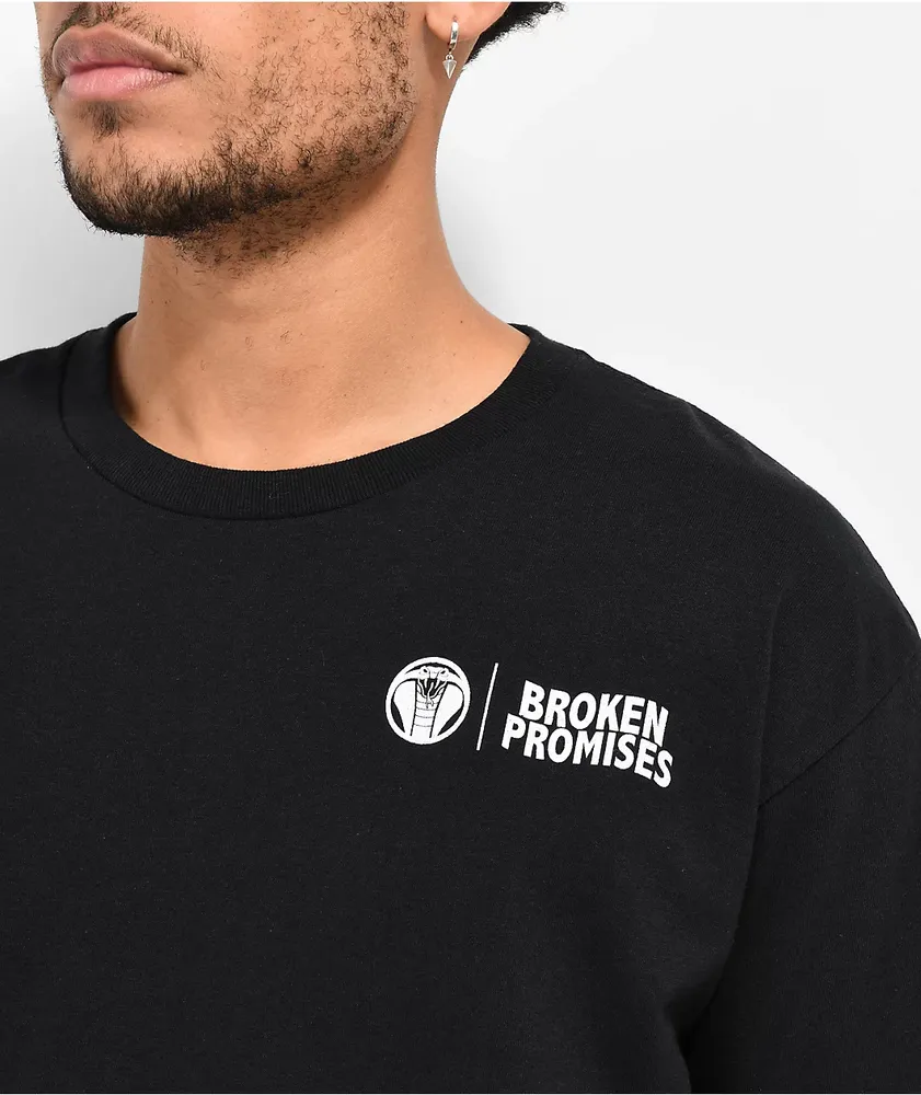Broken Promises Motto Black T-Shirt | MainPlace Mall