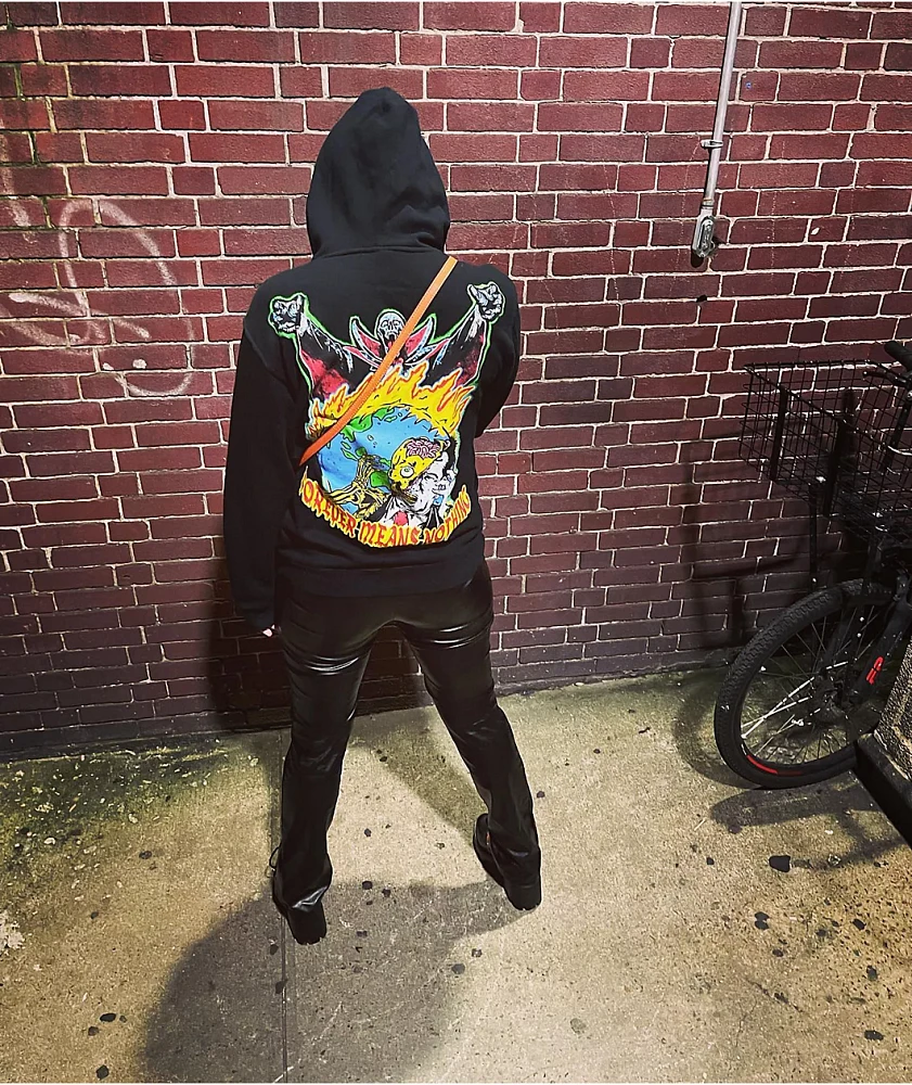 Broken Promises Never Forgive Black Hoodie at Hamilton Place in