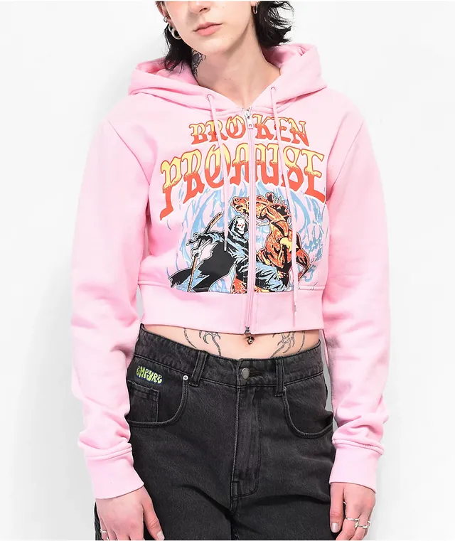 Broken promises white hoodie shop