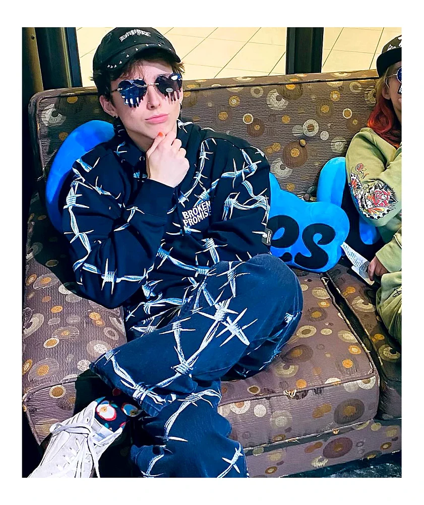 Broken Promises Wired Black Hoodie | MainPlace Mall