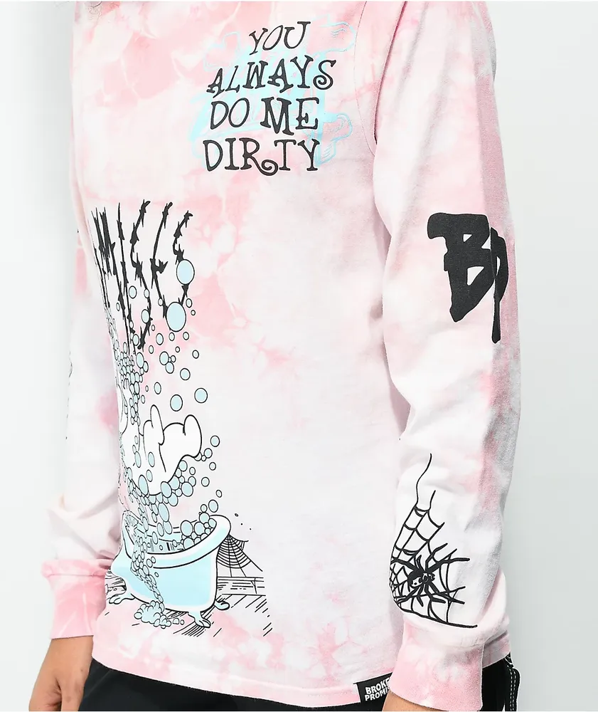 Hollister pink tie dye shirt clearance