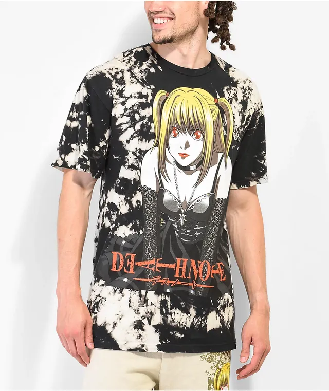 Misa Neon Riot Death Note Misa Book Black T-Shirt | Arden Fair