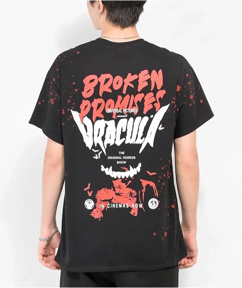 Broken Promises x Dracula Lust For Blood Splatter Black T-Shirt at