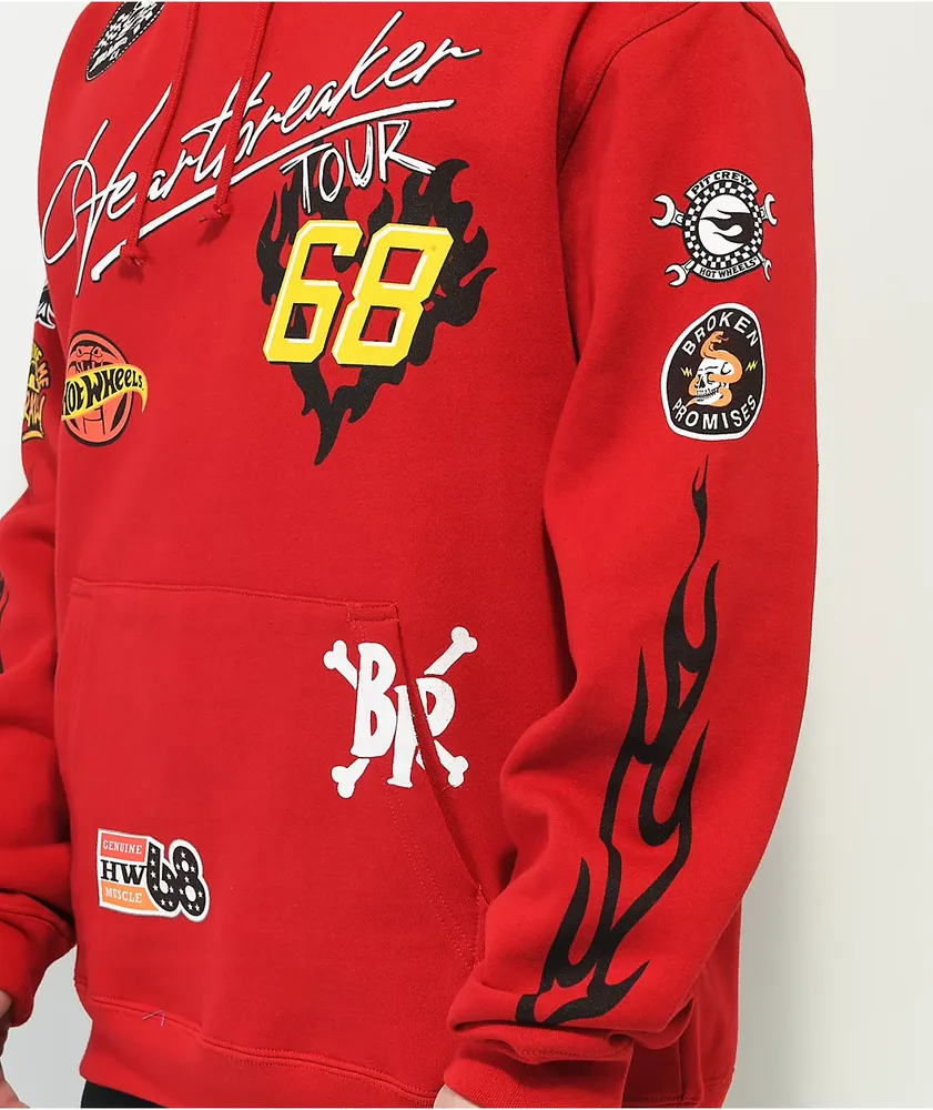 與真司郎 パーカー iamwhatiam Hoodie L AAA 赤
