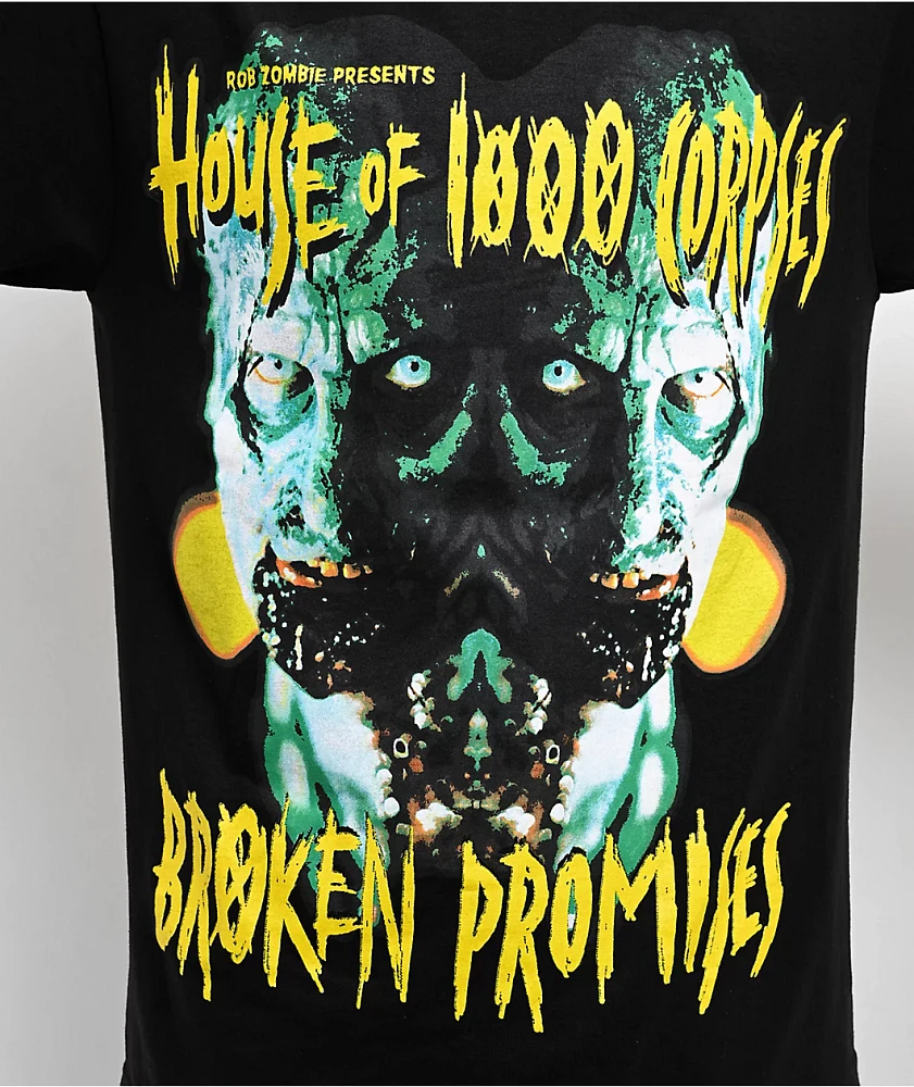 Broken Promises x House Of 1000 Corpses Everybody Dies Black T