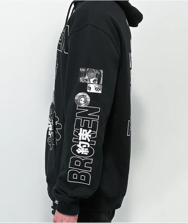 Broken Promises x Junji Ito I Don t Care Black Hoodie Vancouver Mall