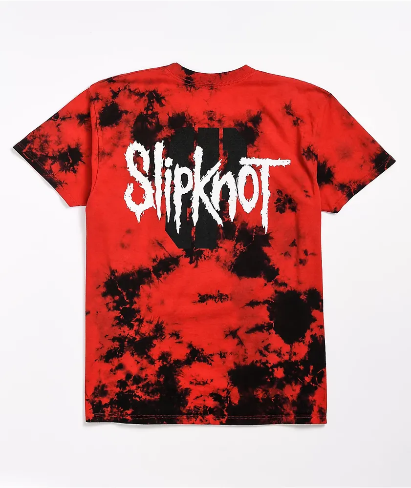 Brooklyn Projects x Slipknot Goat Red & Black Tie Dye TShirt