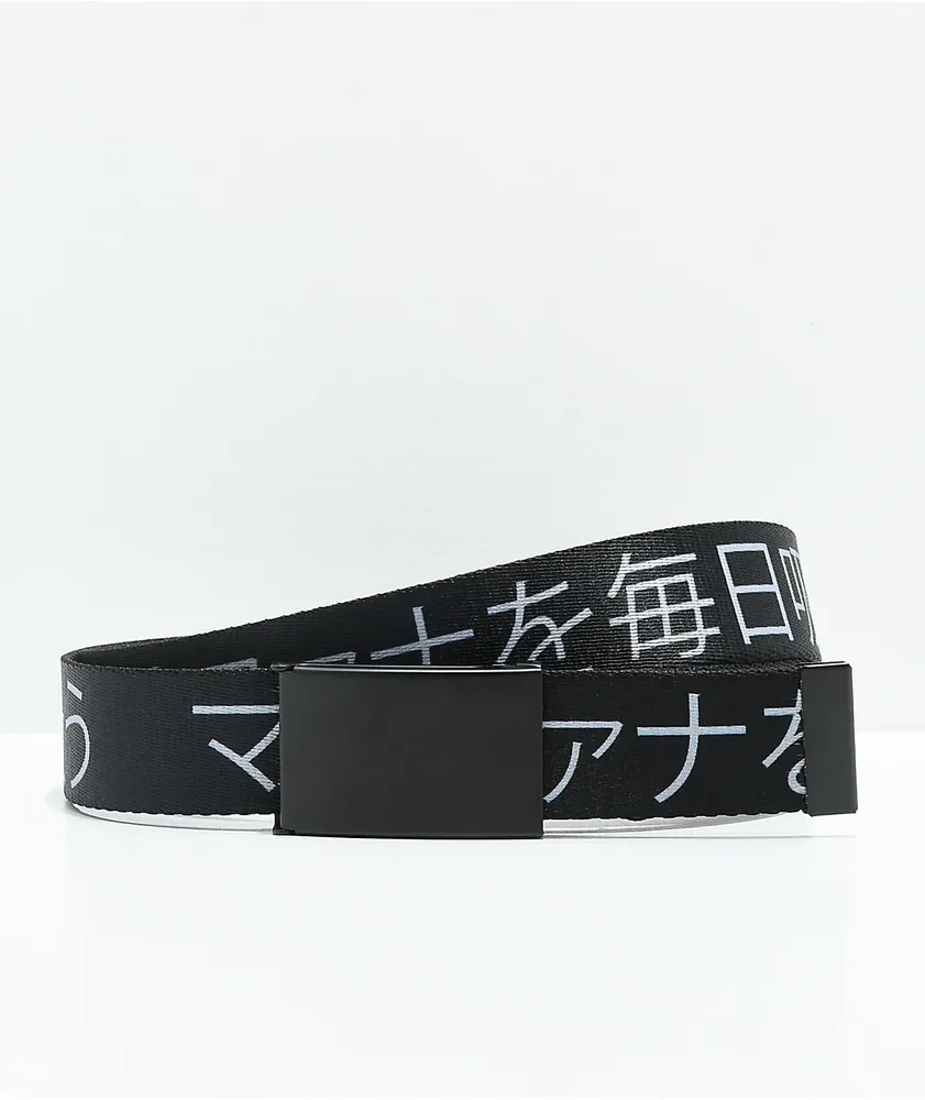 Black online web belt