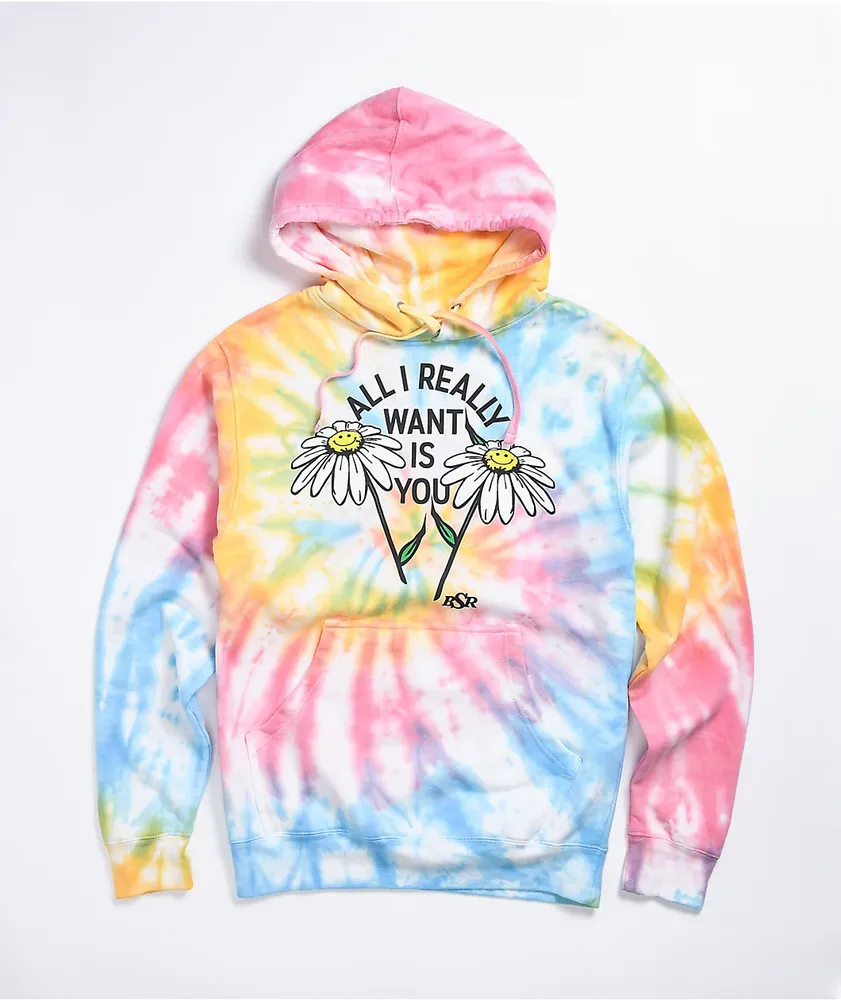 By Samii Ryan All I Want Multicolor Tie Dye Hoodie Hamilton Place
