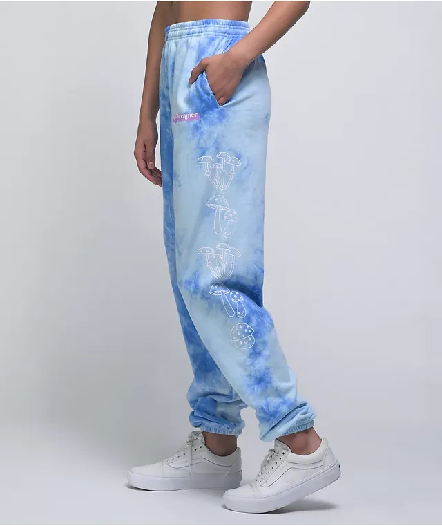 Tie dye sweatpants blue and white cheap