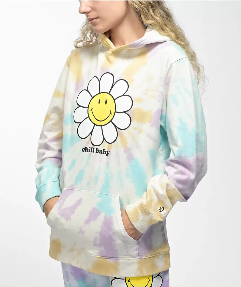 By Samii Ryan x Smiley Chill Baby Multicolor Tie Dye Hoodie