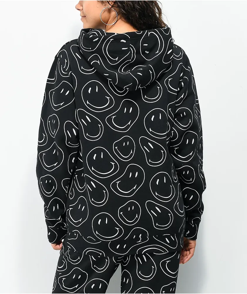 X smiley face hoodie sales