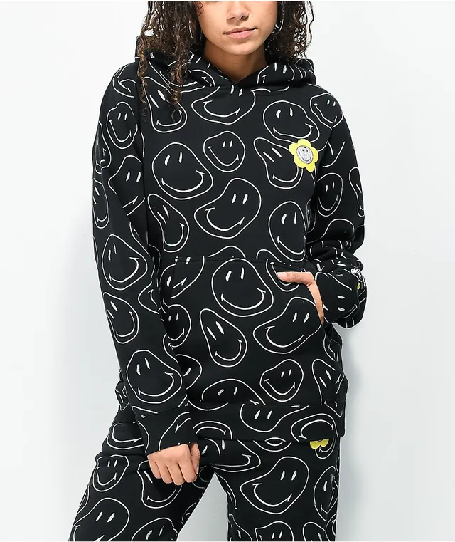 X smiley face hoodie top