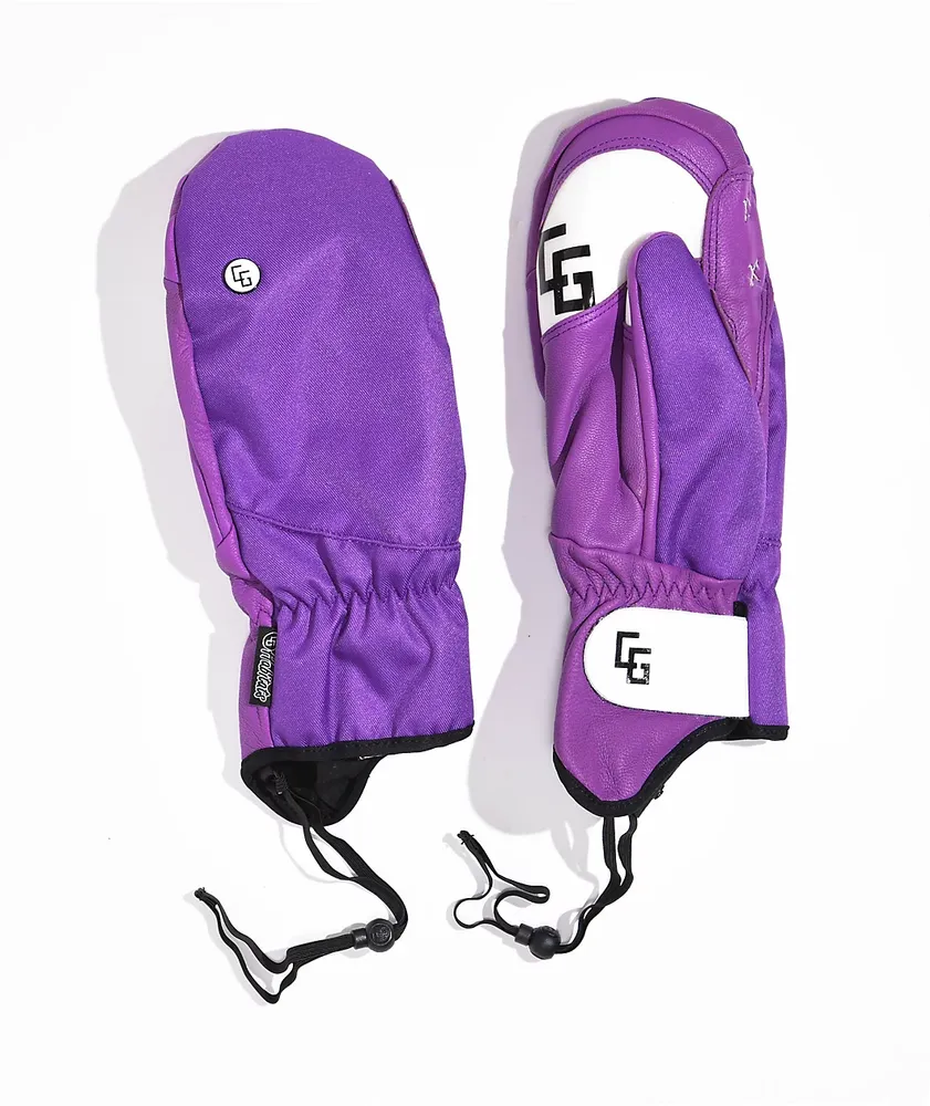 Purple ski store gloves