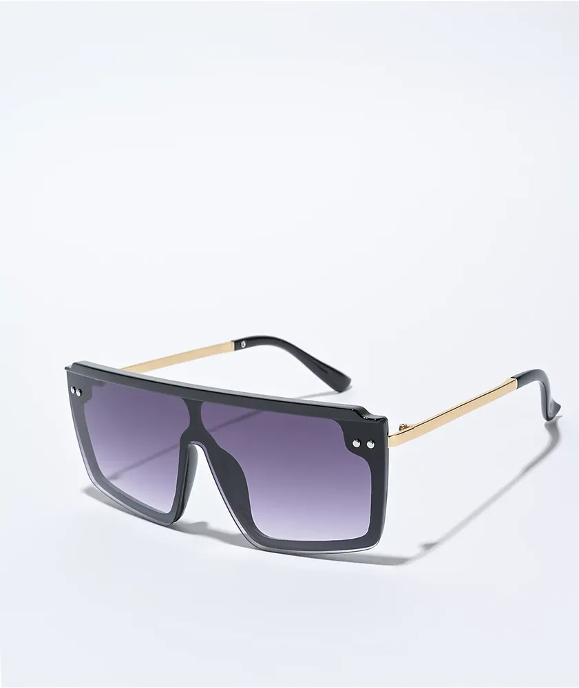 Black sales shield sunglasses