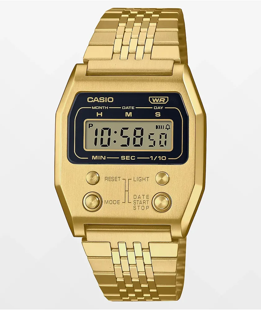 Casio vintage face gold watch hot sale