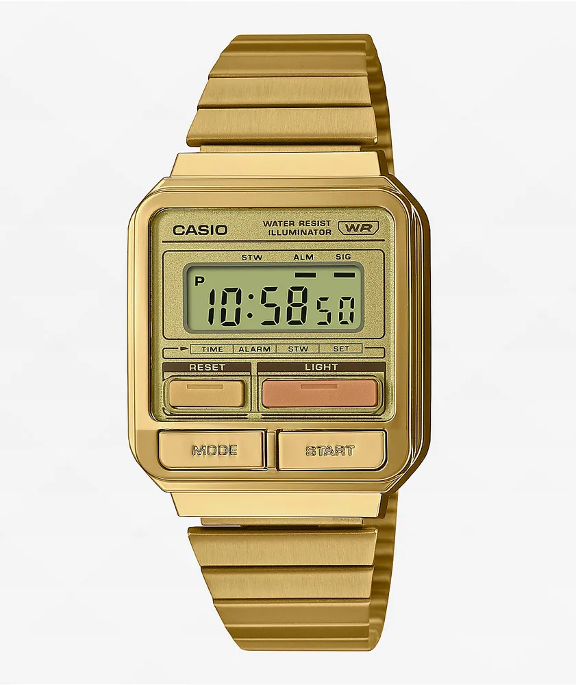 Casio calculator watch gold online