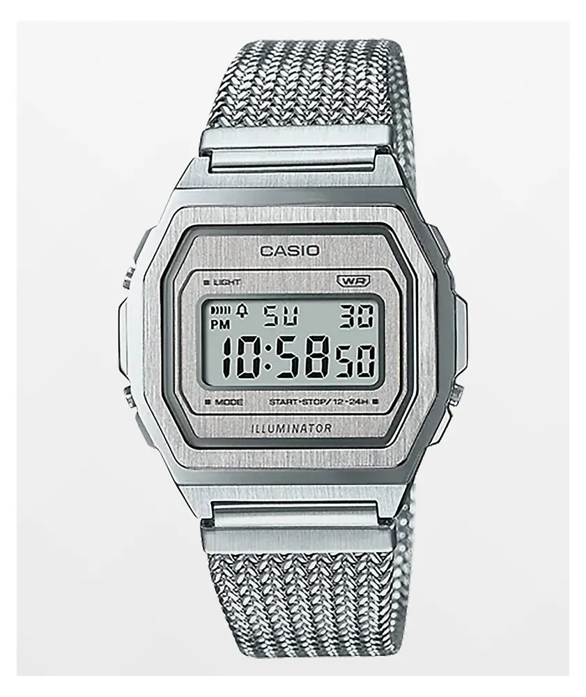 G Shock Casio Vintage Silver Digital Watch Willowbrook Shopping