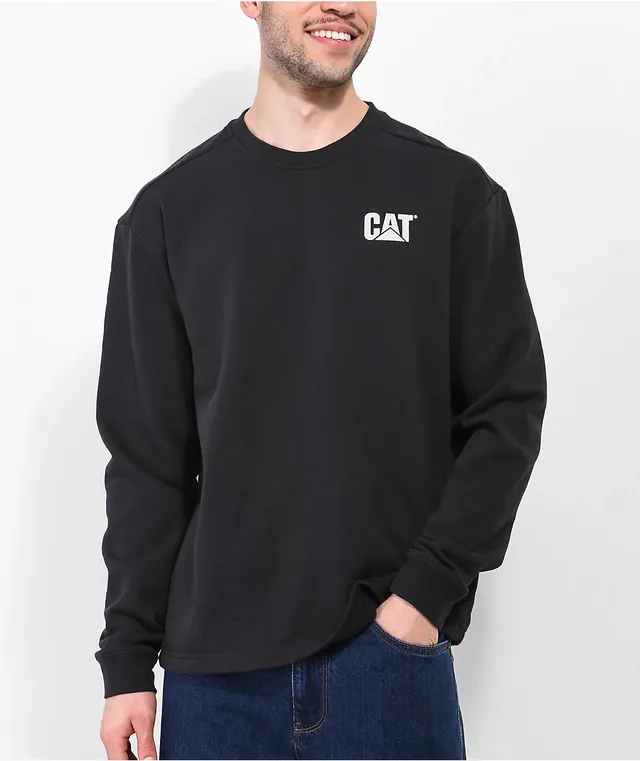 Caterpillar Built To Last Black Crewneck Sweatshirt CoolSprings