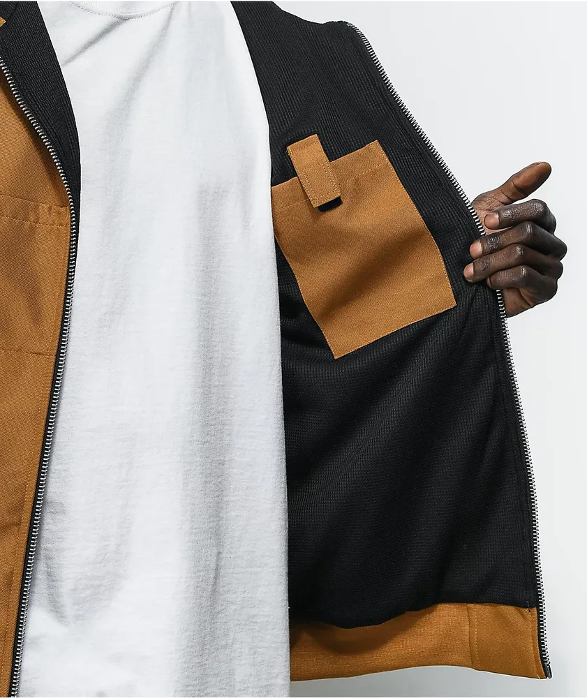 Caterpillar Light Brown Hooded Work Jacket Mall of America