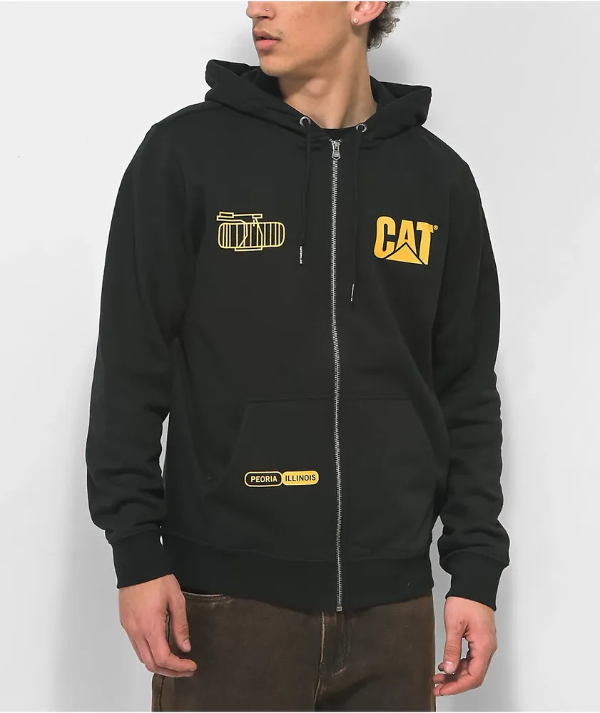Caterpillar zip up hoodie discount