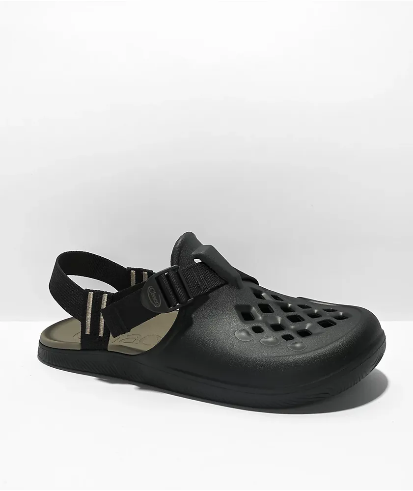 Chaco black discount leather sandals