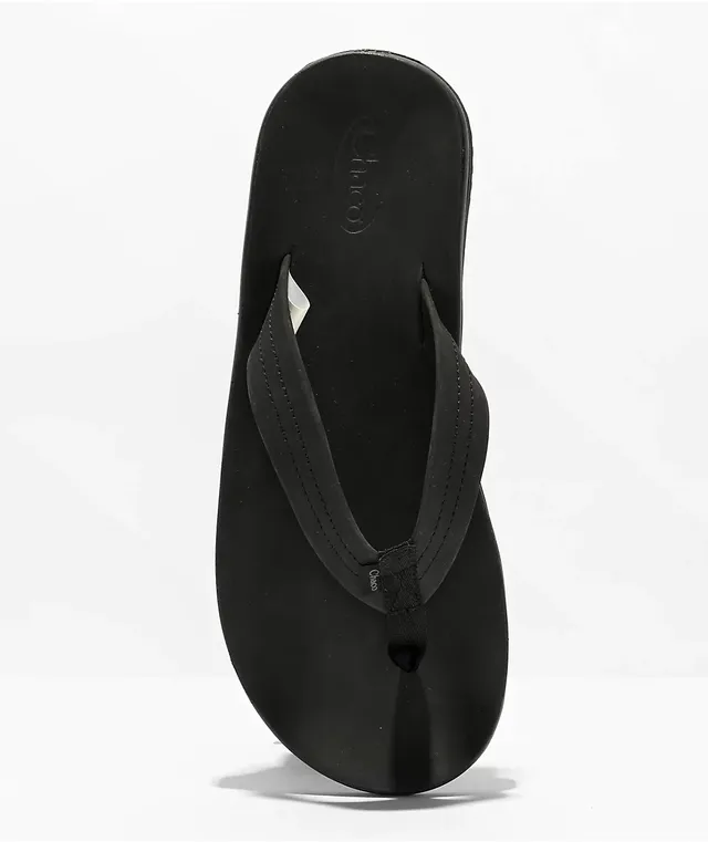 Chaco black leather sandals shop