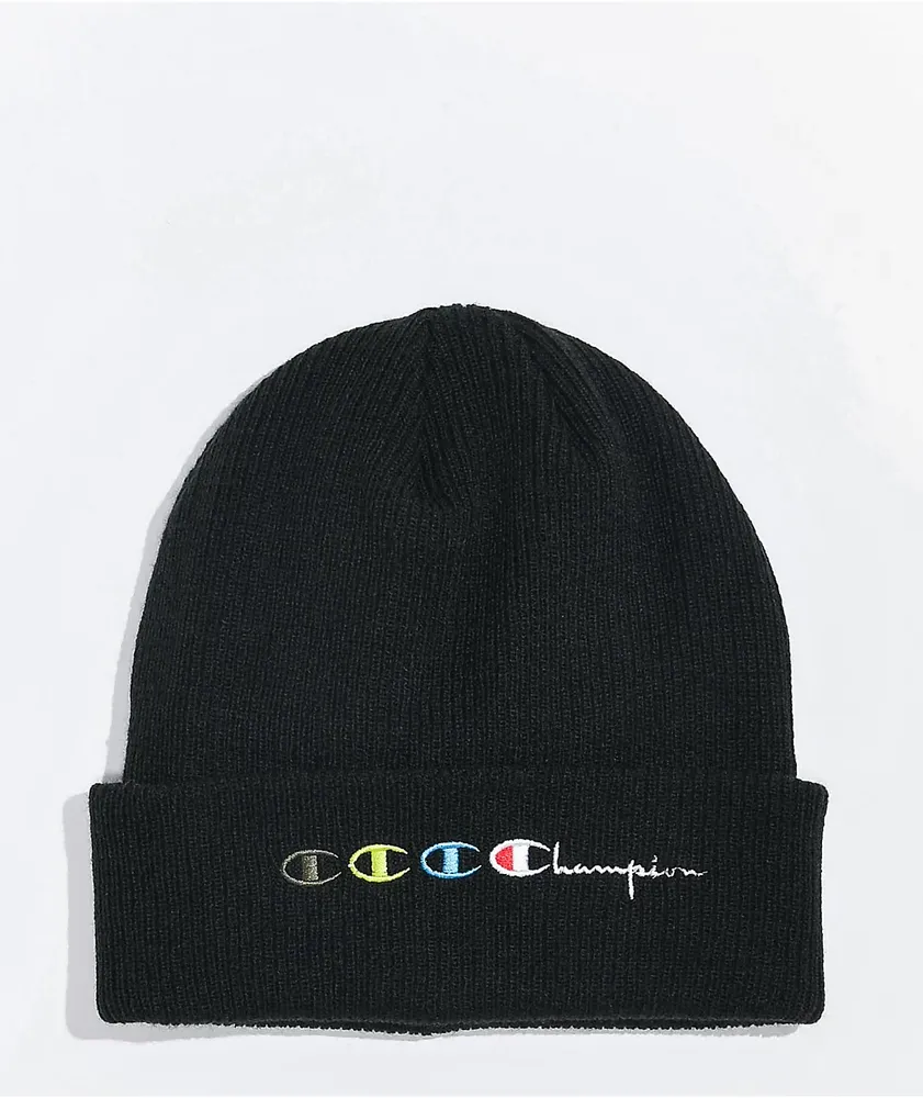Champion black 2025 beanie