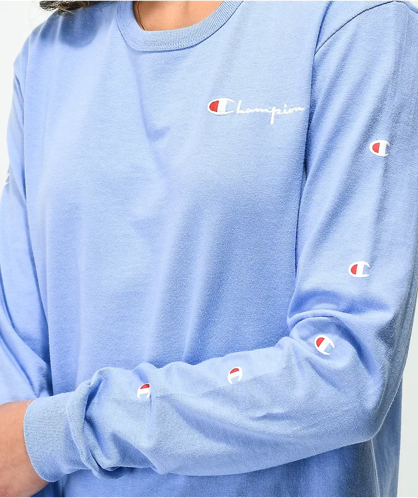 Champion blue shop shirt long sleeve