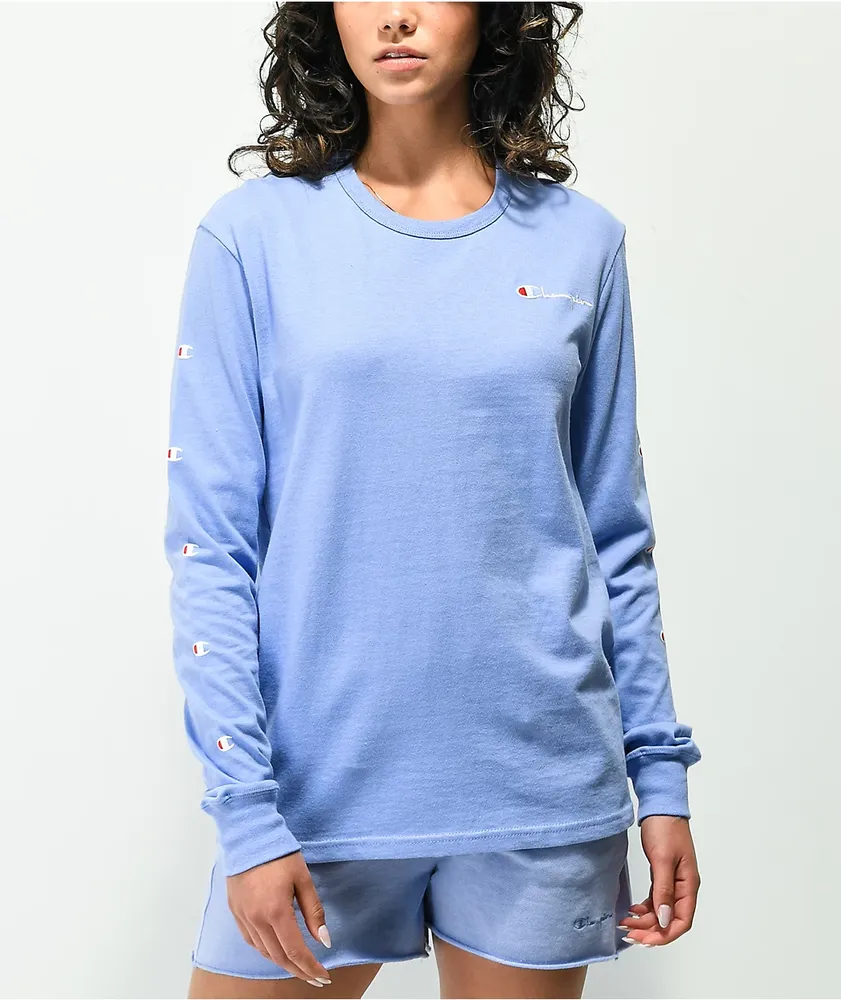 Champion blue shop shirt long sleeve